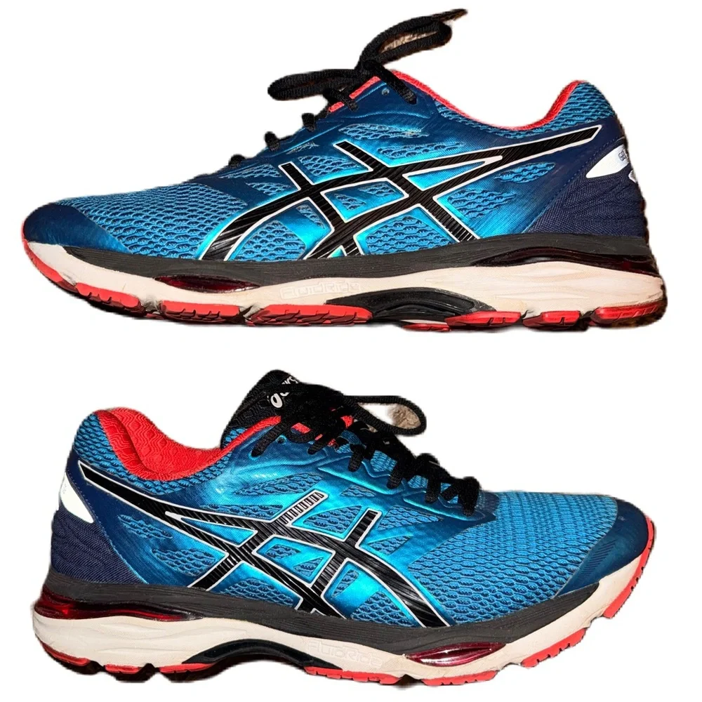Asics Gel Cumulus 18 Men Running Shoes Size 12 Turquoise Blue New Insoles EUC - Picture 3 of 8